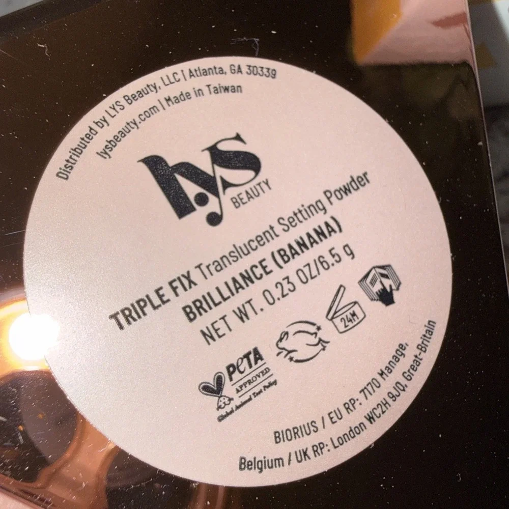 LYS Beauty Triple Fix‎ Translucent Setting Powder Brilliance Banana Full Size